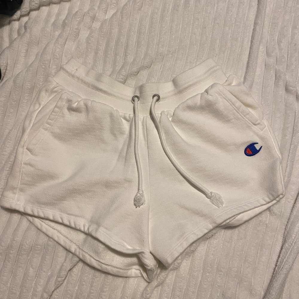 White Champion Lounge Shorts